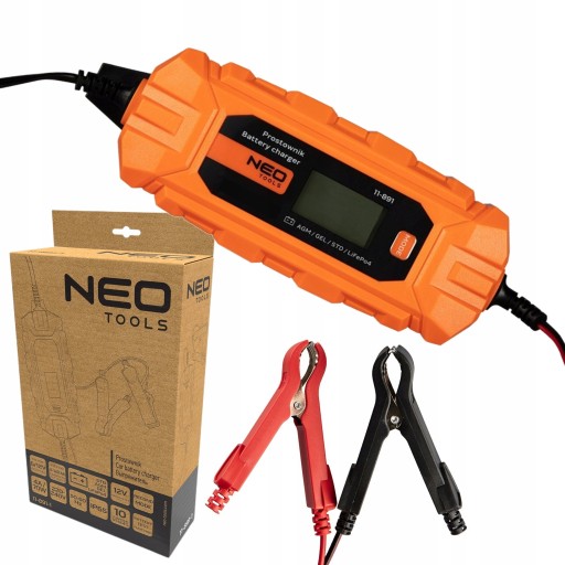 NEO ЗАРЯДНИЙ ПРИСТРІЙ ВИПРЯМНЮВАЧ АКУМУЛЯТОРА 4A/70W 12V