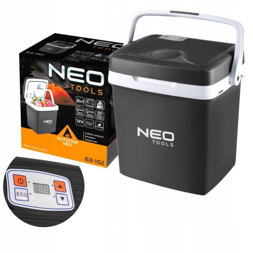 АВТОМОБИЛЬНЫЙ ХОЛОДИЛЬНИК NEO TRAVEL ТУРИСТИЧЕСКИЙ USB LCD 26л 12/230В 63-152