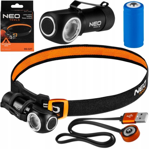 NEO USB перезаряджається налобний ліхтар 90M 600LM