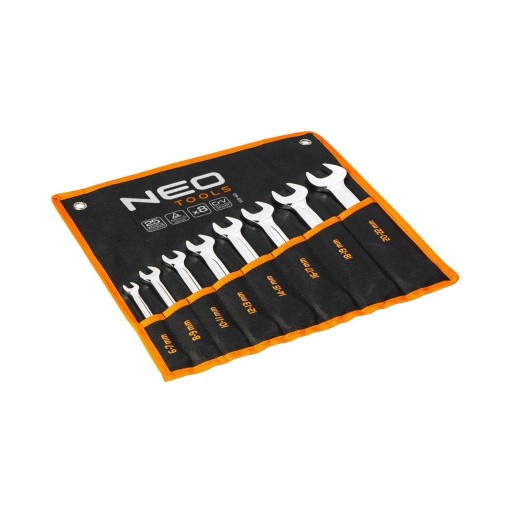 NEO Tools Ключи рожковые двусторонние 6-22 мм, набор 8 шт.