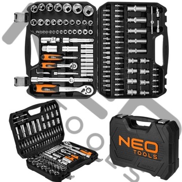 ТОРЦЕВЫЕ КЛЮЧИ NEO Tools 110CZ 1/2, 1/4 SATIN 10-211 - Набор инструментов