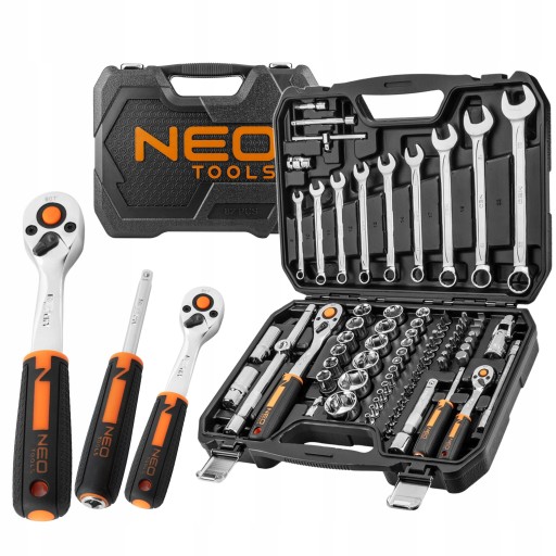 NEO НАБІР ГАЙКОВИХ КЛЮЧІВ 1/2 1/4 82EL FLAT TORX CrV 10-059
