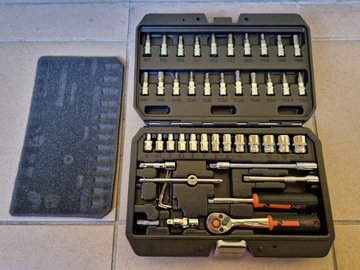 NEO НАБІР КЛЮЧІВ ГАЙКОВИХ 1/4 46 шт. 10-004 Чохол