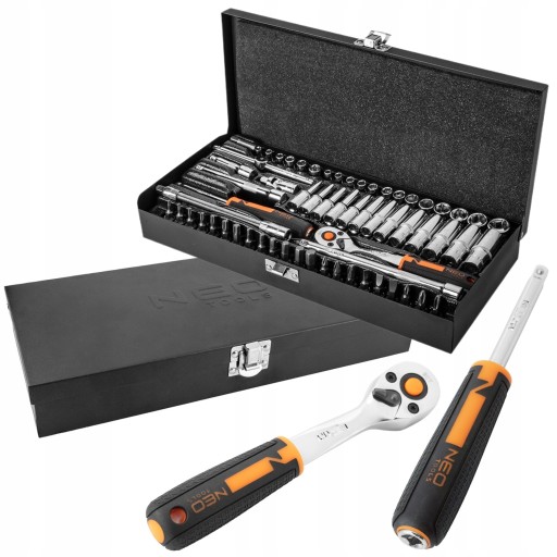 NEO НАБІР ГІЧНИХ КЛЮЧІВ 1/4'' 63 шт.