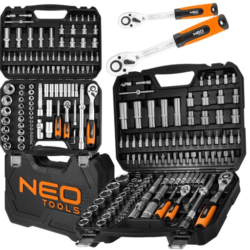 НАБОР ТОРЦЕВЫХ КЛЮЧЕЙ NEO, 110 шт. 1/2