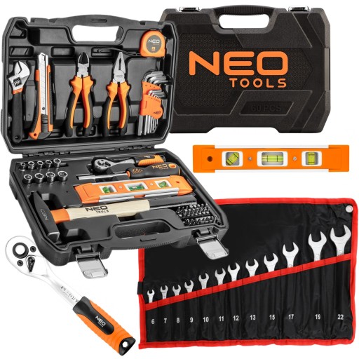 НАБОР ТОРЦЕВЫХ КЛЮЧЕЙ NEO 60e САТИНОВЫЕ СВЕРЛА TORX 1/2