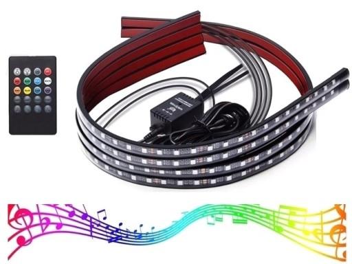 X4 светодиодные неоновые вывески под автомобиль полосы дистанционного управления