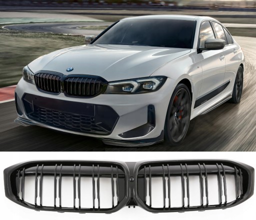 Решітка BMW 3 G20 G21 LCI BLACK GLOSS DOUBLE