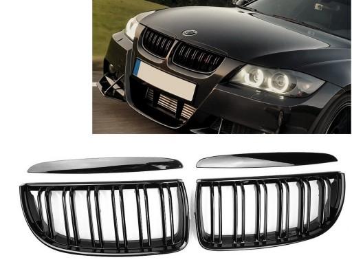 Почек гриль BMW E90 E91 04-08 M3 черный глянец