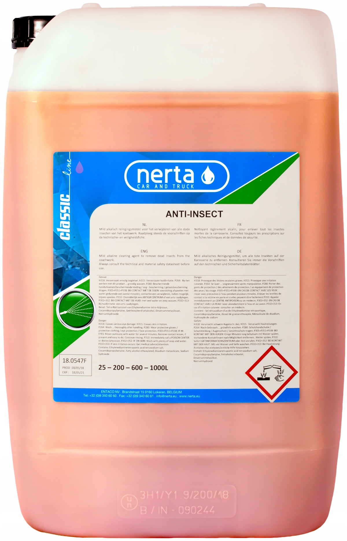 NERTA Anti INSECT безопасный для удаления насекомых 25