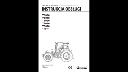 NEW HOLLAND T5030-T5070 руководство пользователя RU