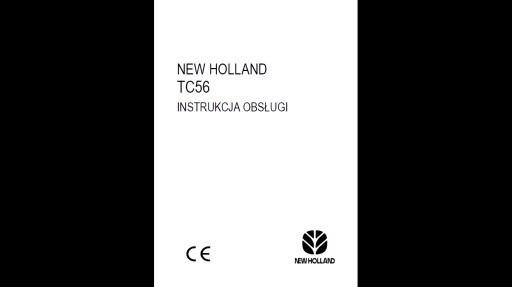 NEW HOLLAND TC56 руководство пользователя на по-польски