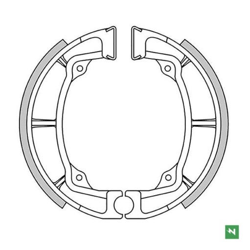 GF1237 - NEWFREN ПЕРЕДНИЕ ТОРМОЗНЫЕ КОЛОДКИ KAWASAKI KDX 250