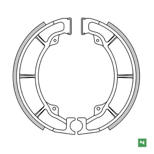GF1238 - NEWFREN ТОРМОЗНЫЕ КОЛОДКИ ЗАДНИЕ KAWASAKI EL 250 ' 90
