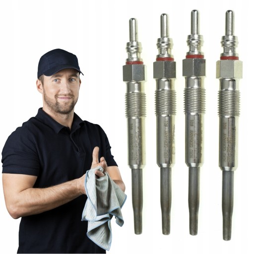 52 - Комплект свечей накаливания ngk audi a4 8p a4 b6 b7 1.9tdi brb d-power52 4 шт.