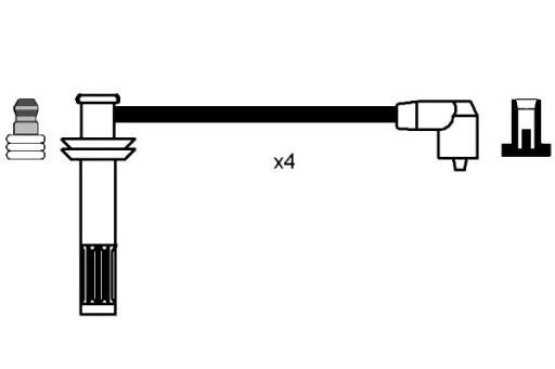 NGK КОМПЛЕКТ ПРОВОДІВ ЗАПАЛЮВАННЯ LANCIA KAPPA 2.0 02.95-10.01