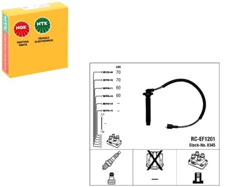 0345 - КОМПЛЕКТ КАБЕЛЕЙ ЗАЖИГАНИЯ NGK SUBARU FORESTER 2.0 08.97-05.05