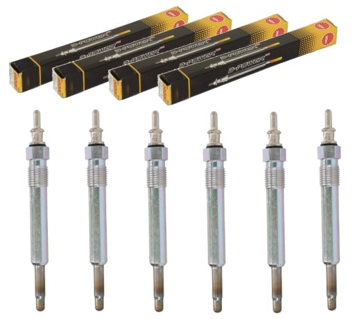 Комплект свечей накаливания ngk 6848 y925j d-power16 - 6 шт.