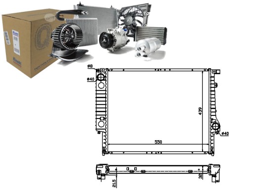86209852 - Nis60619a радиатор двигателя bmw 3 (e30), 5 (e34),