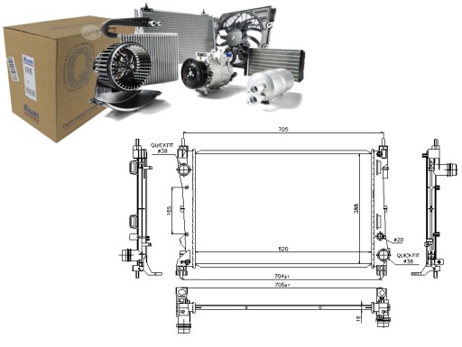 86210594 - Nis617854 радіатор двигуна (мкпп) fiat doblo