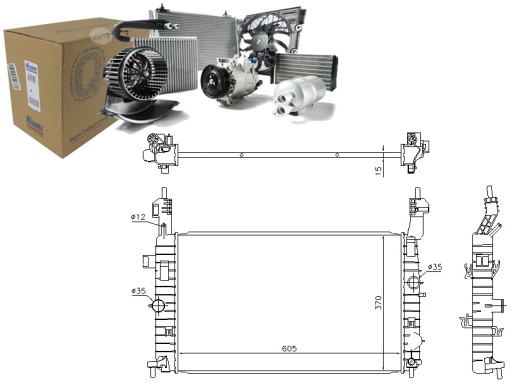 86211926 86211926 - Nis630748 радіатор двигуна opel meriva a 1.4/1.4l