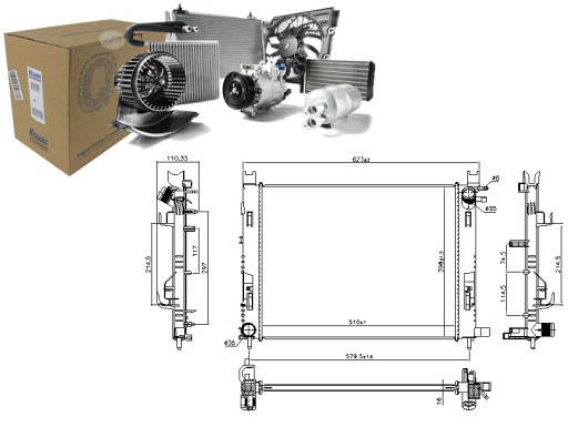 86212450 - Nis 637627 радіатор двигуна (ручна) dacia dokker