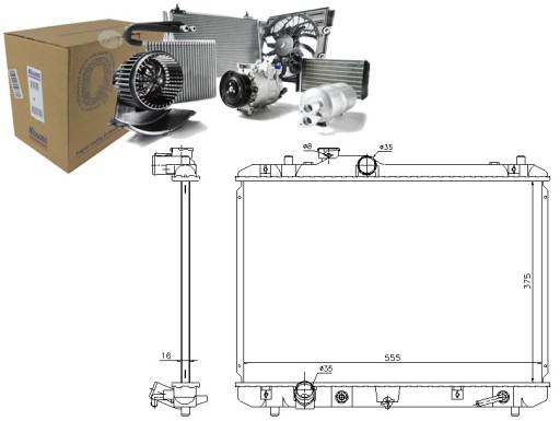86213098 - Nis641755 радіатор двигуна (автомат) suzuki