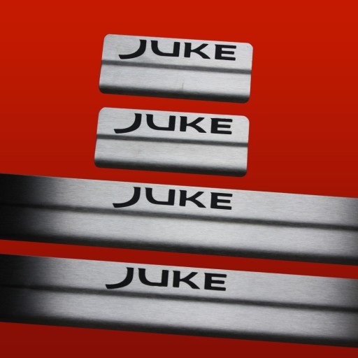 Накладки на пороги NISSAN JUKE Prefacelift 304 з нержавіючої сталі. Субтитри в