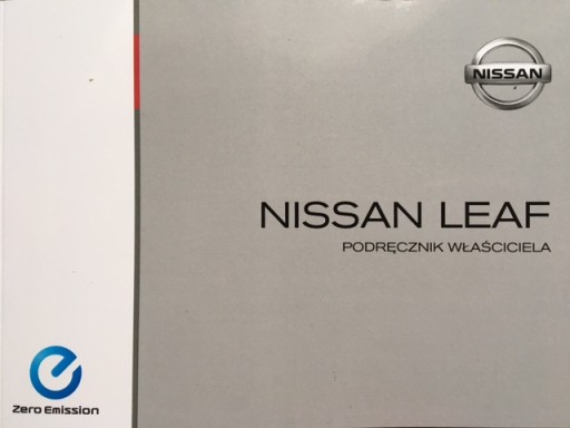 Руководство по эксплуатации NISSAN LEAF II польское, 2017 г.