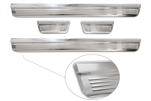 NISSAN MICRA V БОКОВЫЕ НАКЛАДКИ СТАЛЬНЫЕ БОКОВЫЕ НАКЛАДКИ