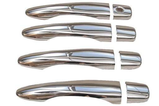 NISSAN QASHQAI 2014-2021 НАКЛАДКА НА ДВЕРНІ РУЧКИ СТАЛЬ