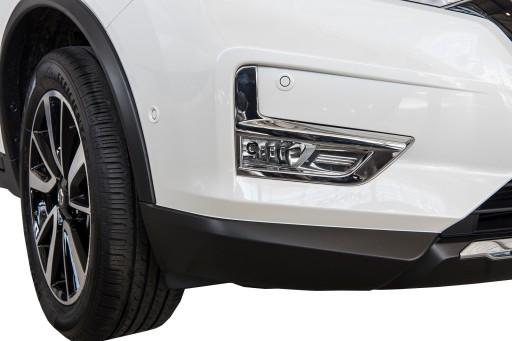 NISSAN X-TRAIL 17 + LIFT ГАЛОГЕННЫЕ НАКЛАДКИ ПЕРЕДНИЕ