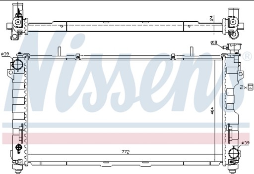 732757 - NISSENS 61005 РАДИАТОР VOYAGER 3.3-3.8I V6 00-