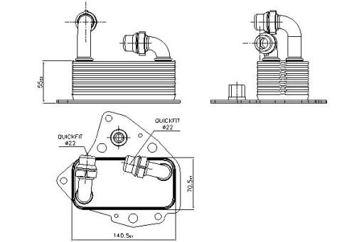 90803/ZAW - МАСЛООХОЛОДЖУВАЧ NISSENS ALFA ROMEO 159 BRERA SPIDER