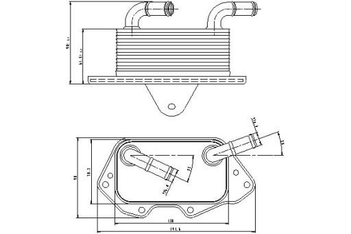 90662 7104015 - МАСЛООХОЛОДЖУВАЧ NISSENS AUDI A4 A5 A6 A6 ALLROAD A