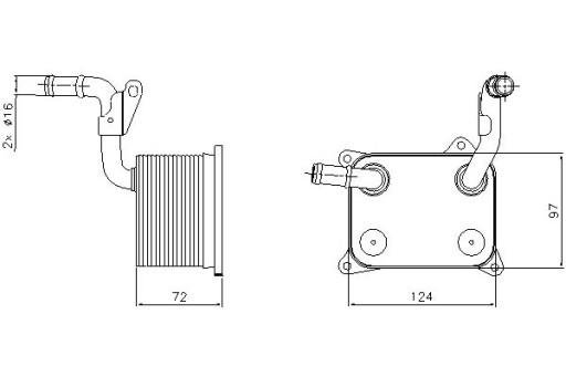 90744 - МАСЛООХОЛОДЖУВАЧ NISSENS AUDI A4 RS4 QUATTRO (8EC.