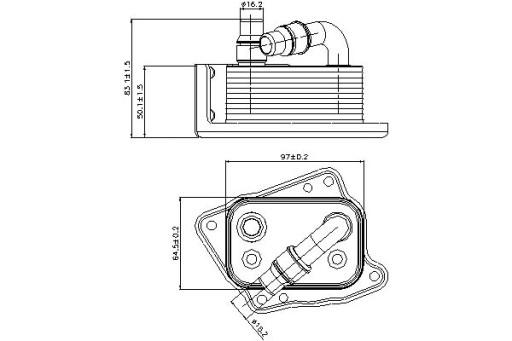 90688 - МАСЛООХОЛОДЖУВАЧ NISSENS BMW 1 116 I (E81)