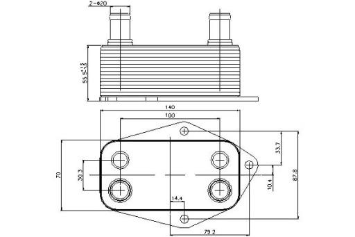 90675 - МАСЛООХОЛОДЖУВАЧ NISSENS BMW 3 320 D (E46)