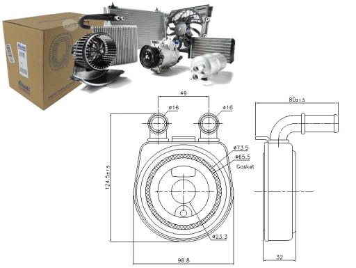 NIS/90701/ZAPS - МАСЛООХОЛОДЖУВАЧ NISSENS CITROEN BERLINGO BERLINGO/