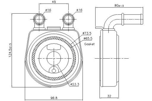 90701 421M36 - МАСЛООХОЛОДЖУВАЧ NISSENS CITROEN BERLINGO BERLINGO/