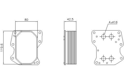 90752 1829179 - МАСЛООХОЛОДЖУВАЧ NISSENS CITROEN JUMPER FIAT DUCATO