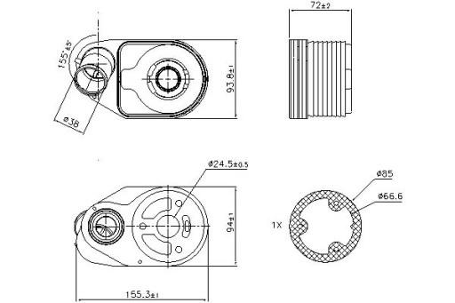 90796 086005N - МАСЛООХОЛОДЖУВАЧ NISSENS IVECO DAILY V FIAT DUCATO