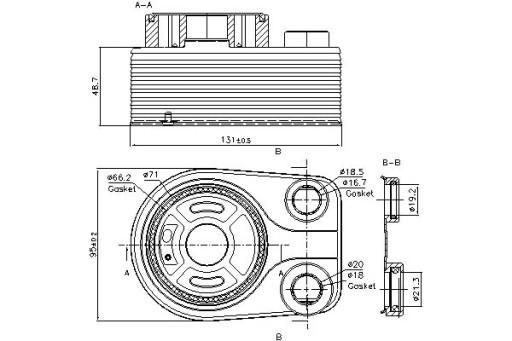 90705 8200267937 - МАСЛООХОЛОДЖУВАЧ NISSENS MERCEDES B (W246 W242) C