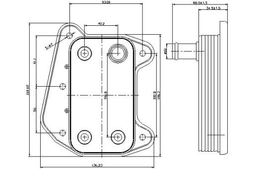 90622 6111880301 - МАСЛООХОЛОДЖУВАЧ NISSENS MERCEDES C C T-МОДЕЛЬ (S203