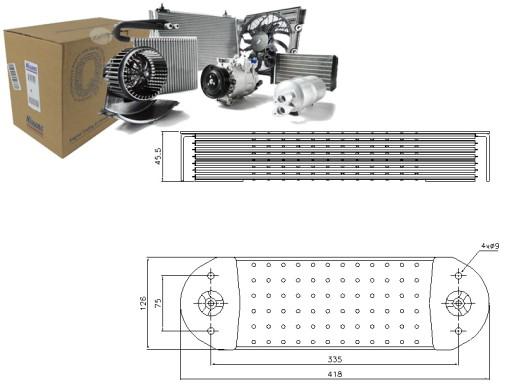NIS90764/RS5 - МАСЛООХОЛОДЖУВАЧ ДВИГУНА NISSENS (126X45.5X418M