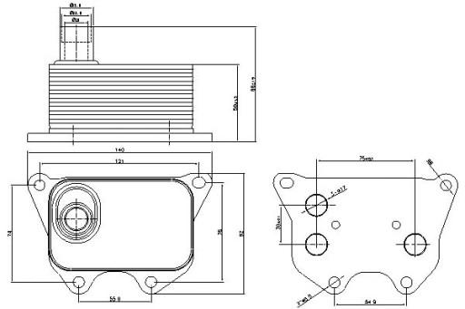 90659/NIS - ОХОЛОДЖУВАЧ ДВИГУНА NISSENS (АВТОМАТИЧНИЙ/
