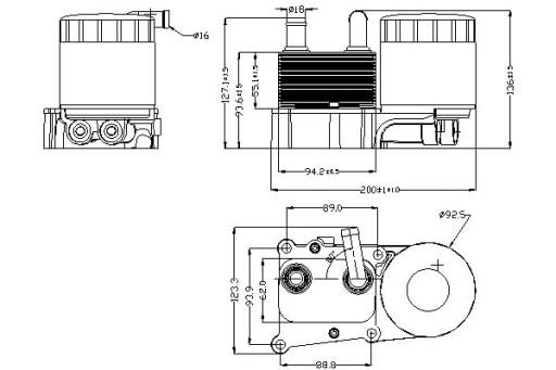 90706/NIS - МАСЛООХОЛОДЖУВАЧ ДВИГУНА NISSENS FORD TOURNEO C