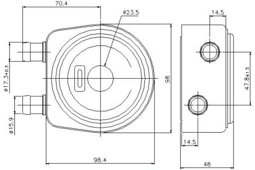 90697/NIS - МАСЛООХОЛОДЖУВАЧ ДВИГУНА NISSENS (З ЕЛЕМЕНТАМИ