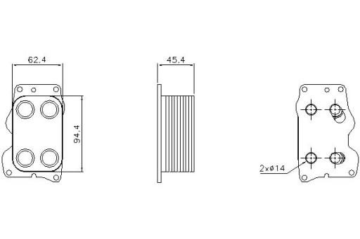 90740 30725675 - МАСЛООХОЛОДЖУВАЧ NISSENS VOLVO C30 C70 II S40 II S8