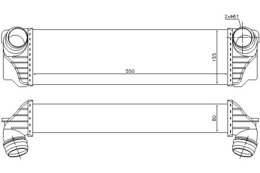 96441/NIS - NISSENS ПОВІТРЯНИЙ ОХОЛОДЖУВАЧ BMW 5 (F10)